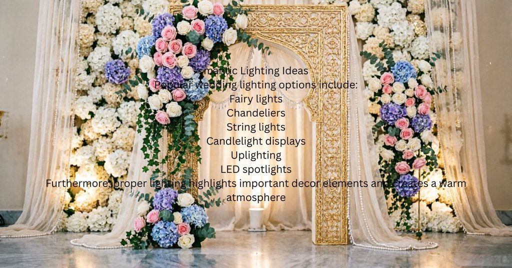 Decorating the Wedding with Lighting