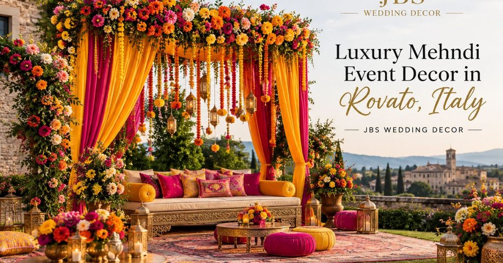 Luxury Mehndi Event Decor in Rovato