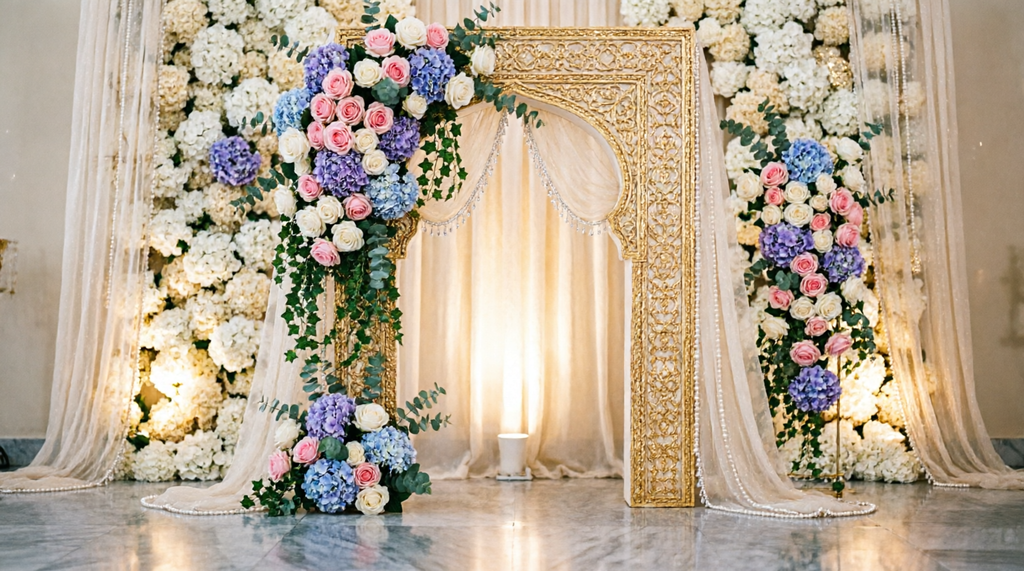 A luxury wedding design should feel elegant rather than overcrowded