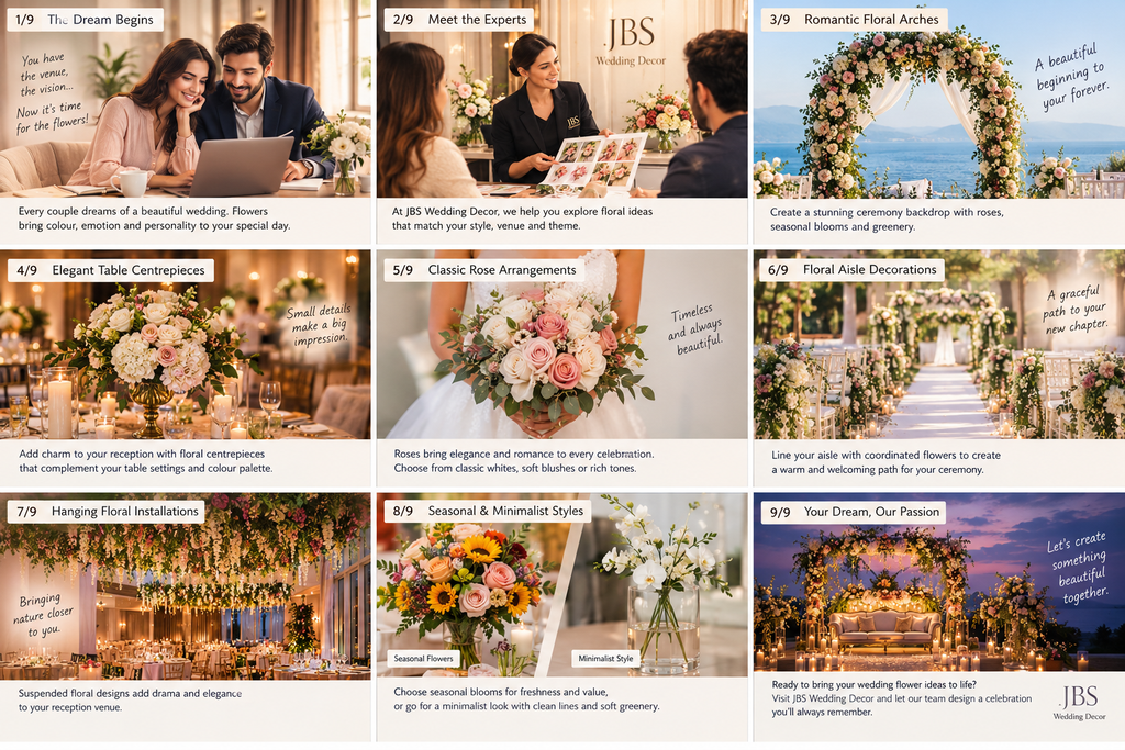 Wedding Flower Decoration Services by JBS Wedding Decor